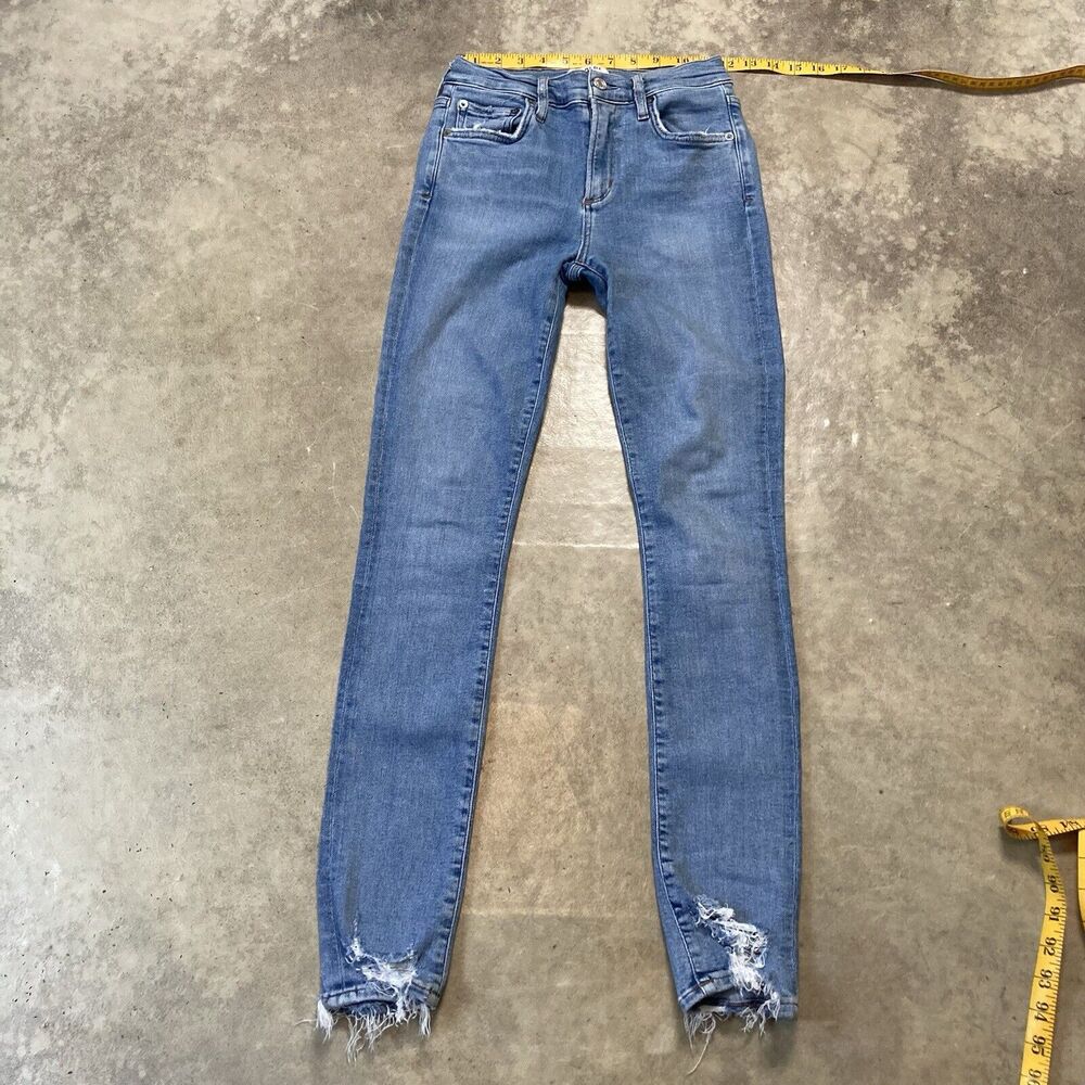 AGOLDE Jeans Womens 26 Blue Sophie High Rise Skinny Leg Denim‎ Cotton Blend